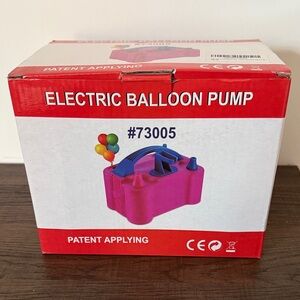 Source Unknown Electric Balloon Pump - Pink and Blue